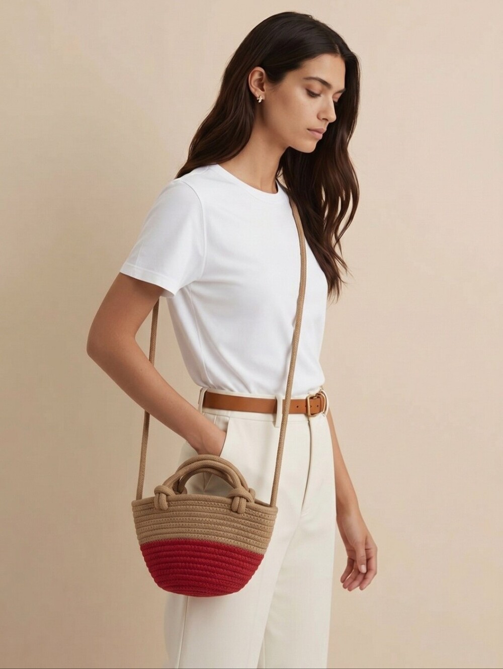 NEW GAP Mini Bucket Rope Crossbody Bag - Picture 7 of 7